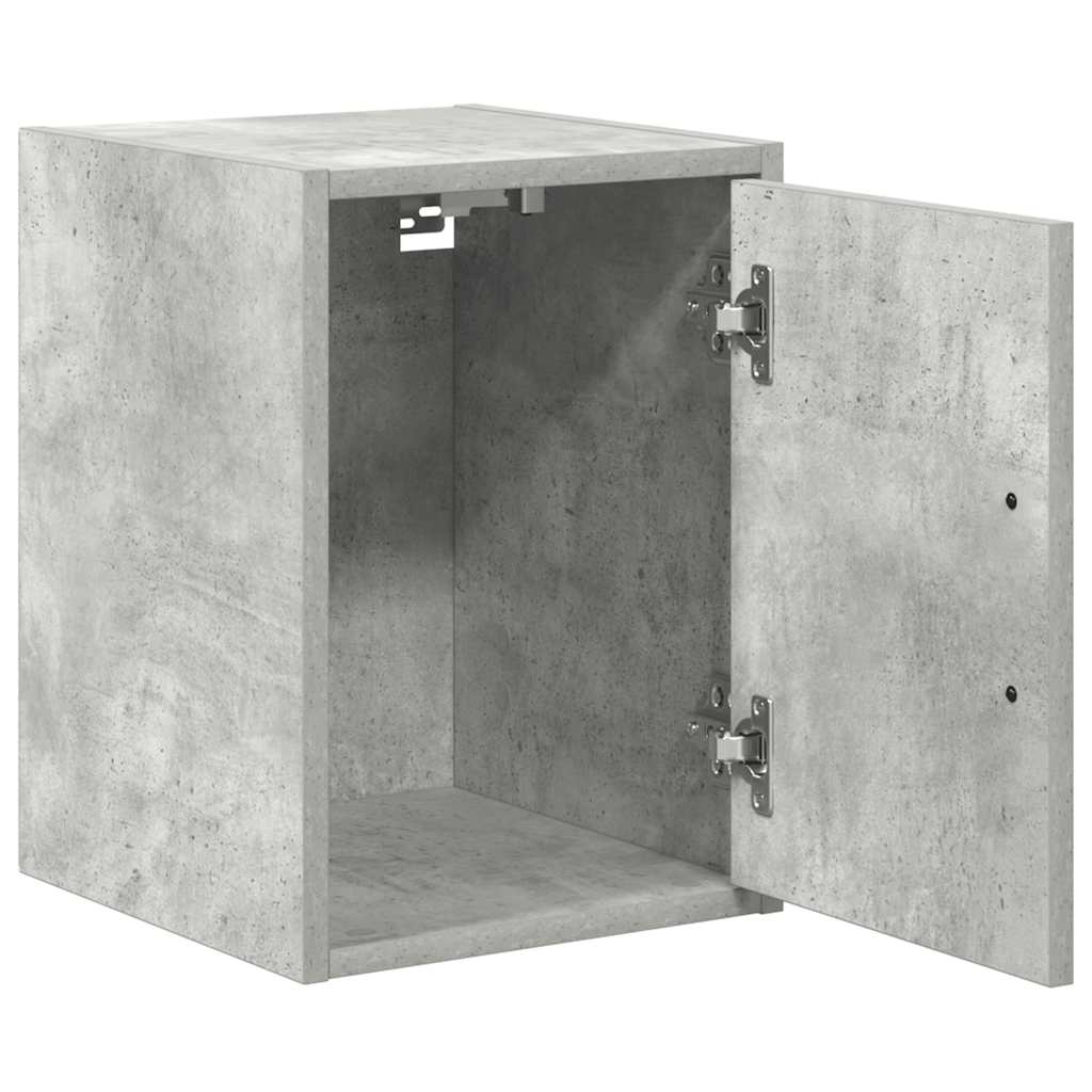vægskabe til garagen 2 stk. konstrueret træ betongrå