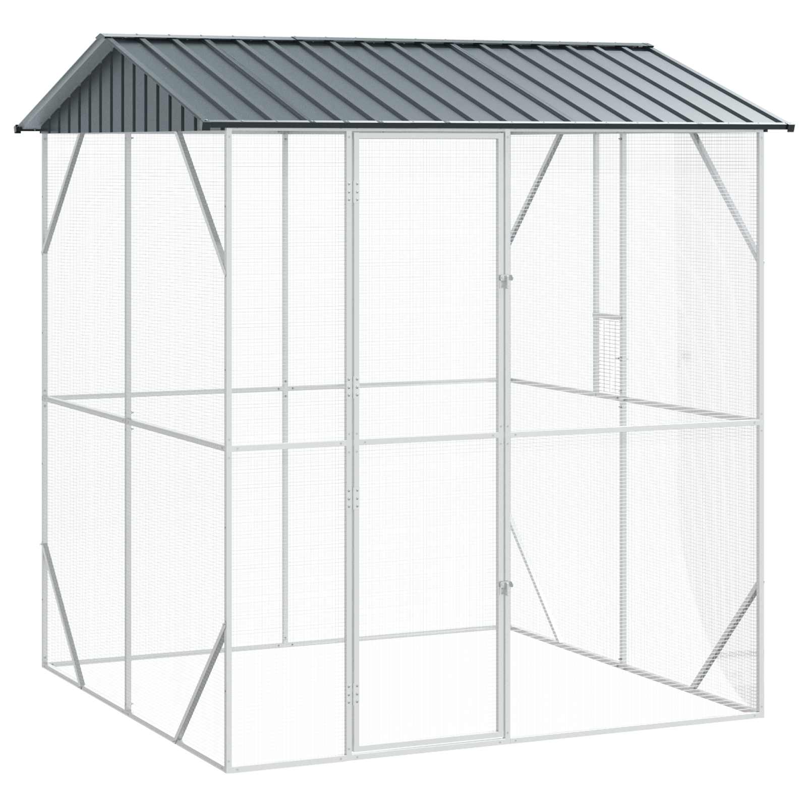 Fuglebur Antracit 215 x 208 x 247 cm Galvaniseret stål