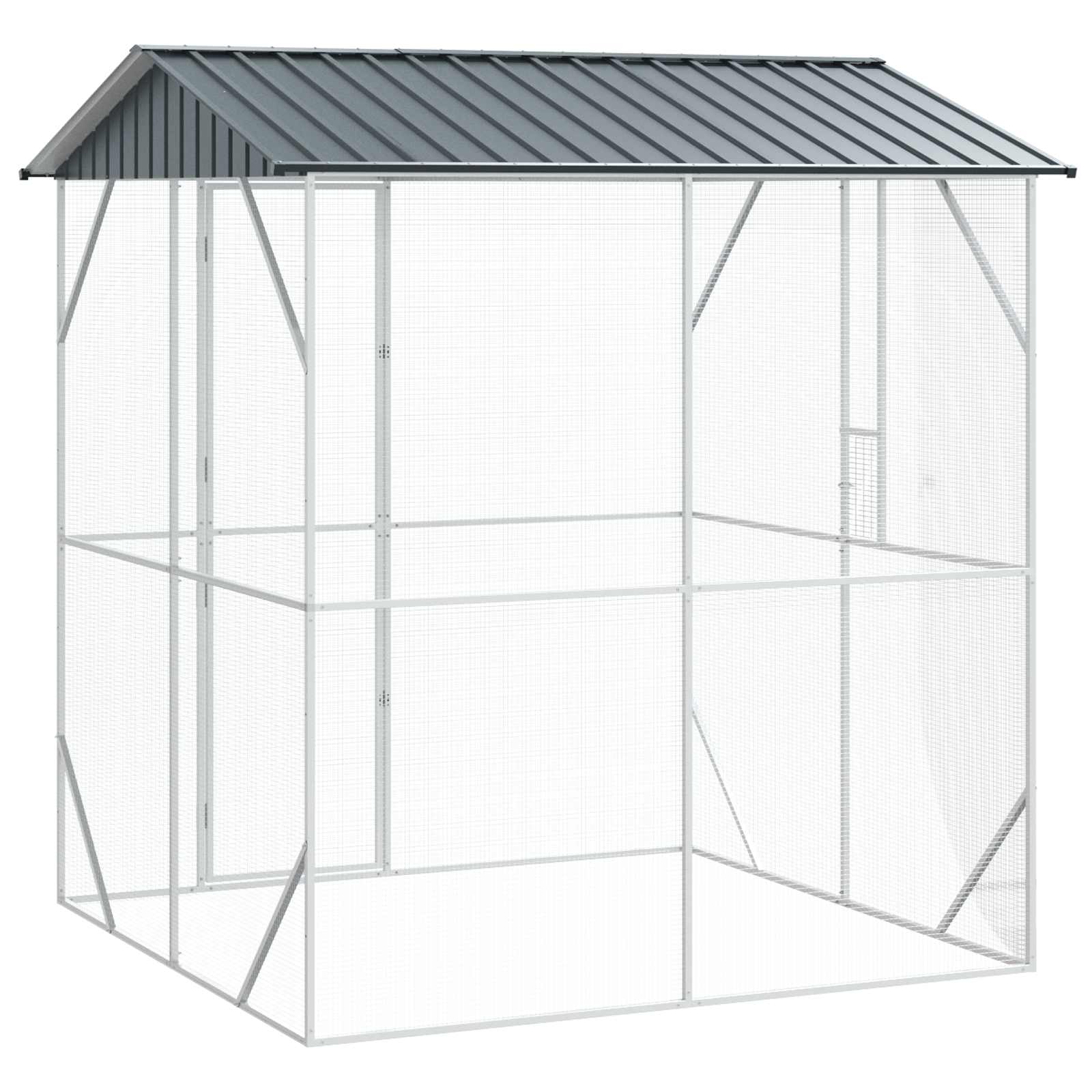 Fuglebur Antracit 215 x 208 x 247 cm Galvaniseret stål