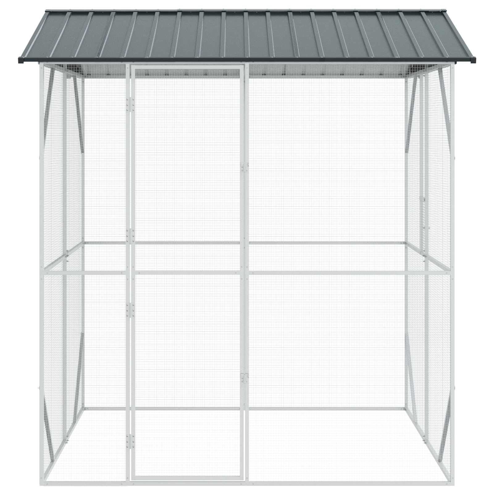 Fuglebur Antracit 215 x 208 x 247 cm Galvaniseret stål