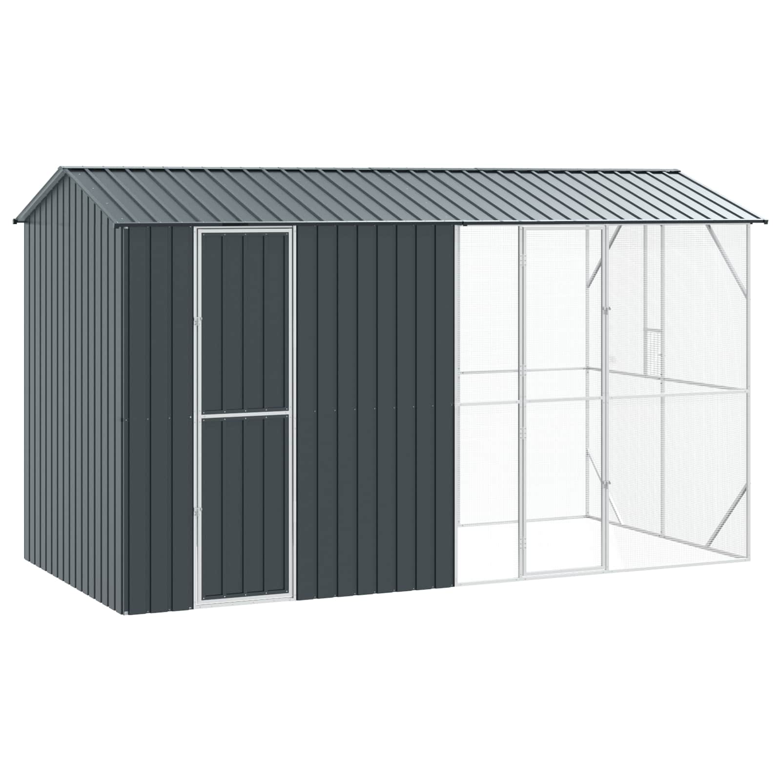 Fuglebur Antracit 430 x 208 x 247 cm Galvaniseret stål