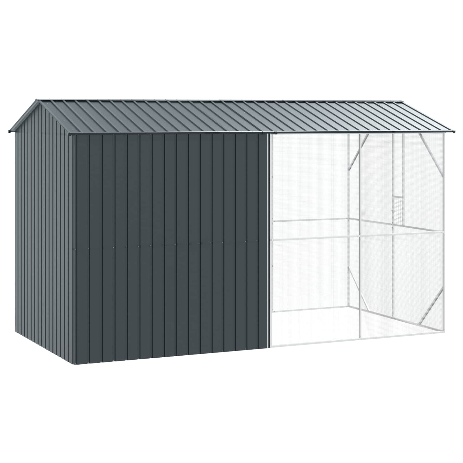 Fuglebur Antracit 430 x 208 x 247 cm Galvaniseret stål