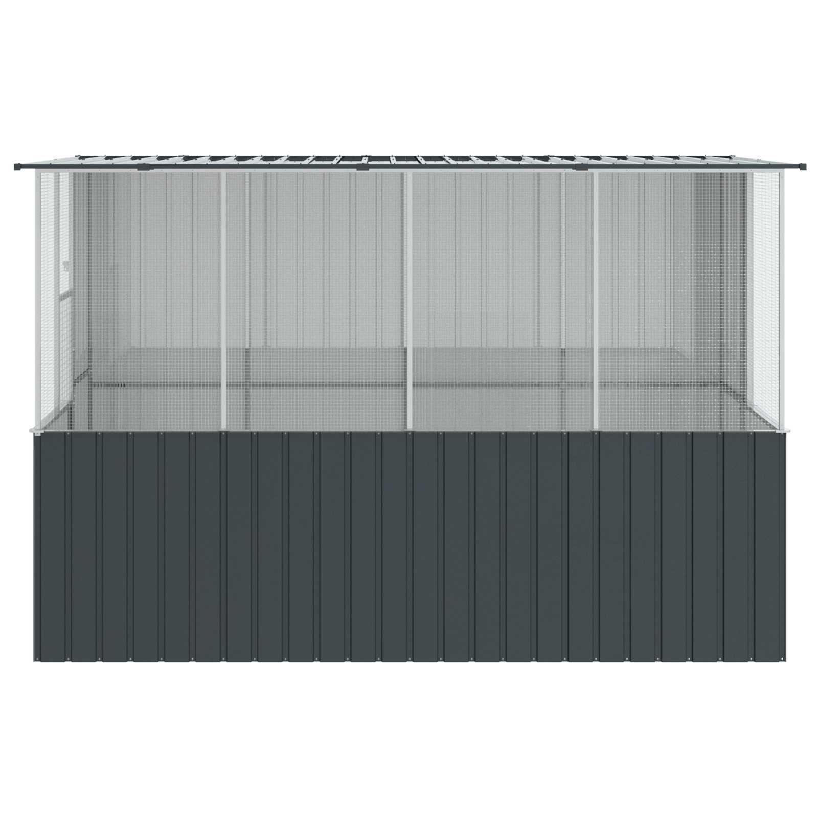 Fuglebur Antracit 165 x 318 x 200 cm Galvaniseret stål