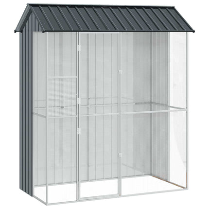 Fuglebur Antracit 215 x 110 x 247 cm Galvaniseret stål