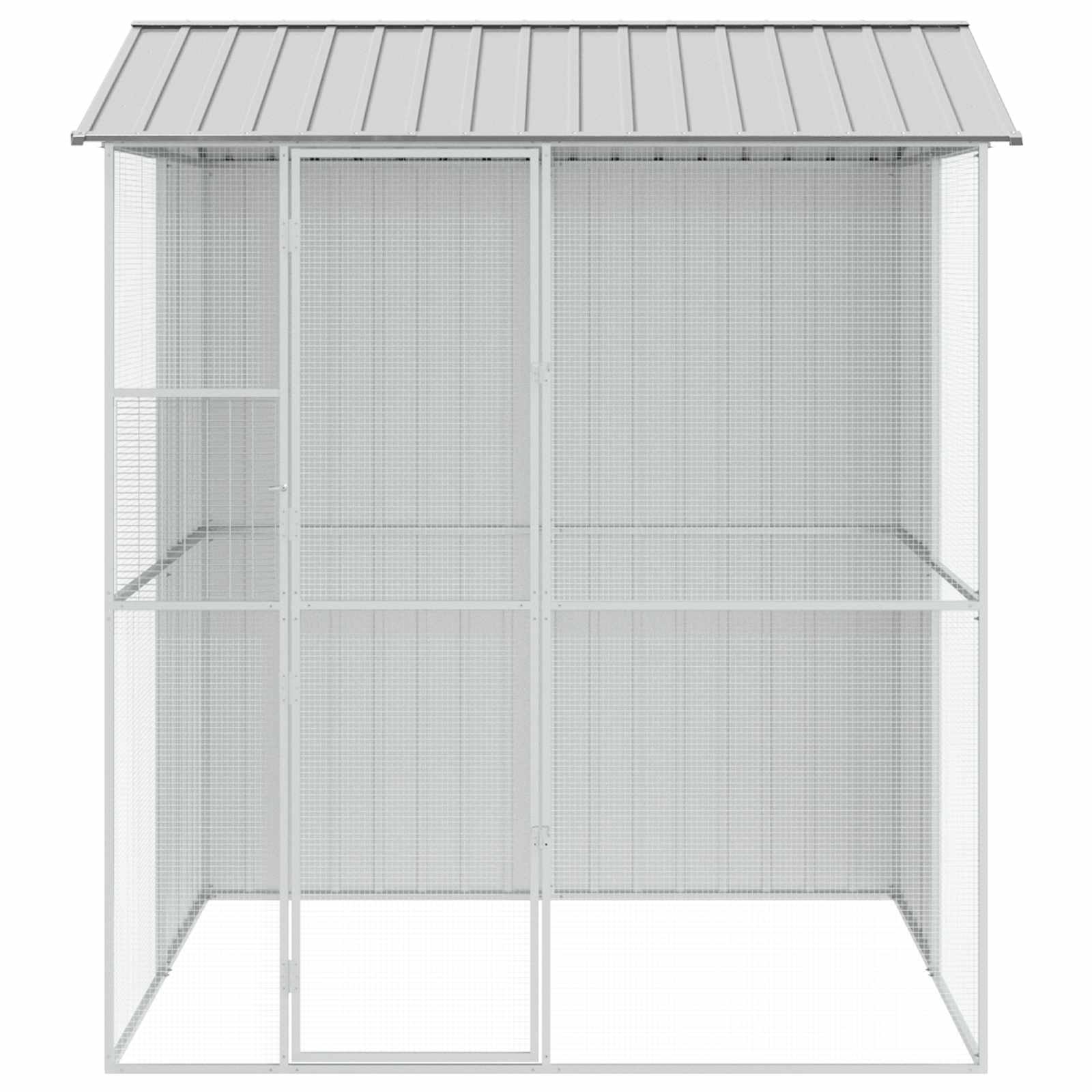 Fuglebur Grå 215 x 210 x 247 cm Galvaniseret stål