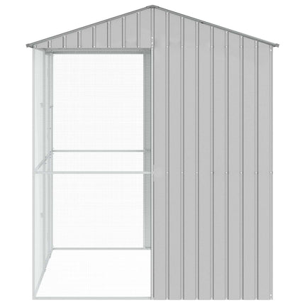 Fuglebur Grå 215 x 210 x 247 cm Galvaniseret stål