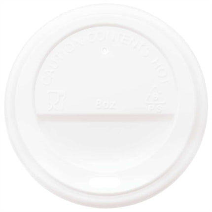 kaffekopper af papir med låg 1000 stk. 8oz 200ml