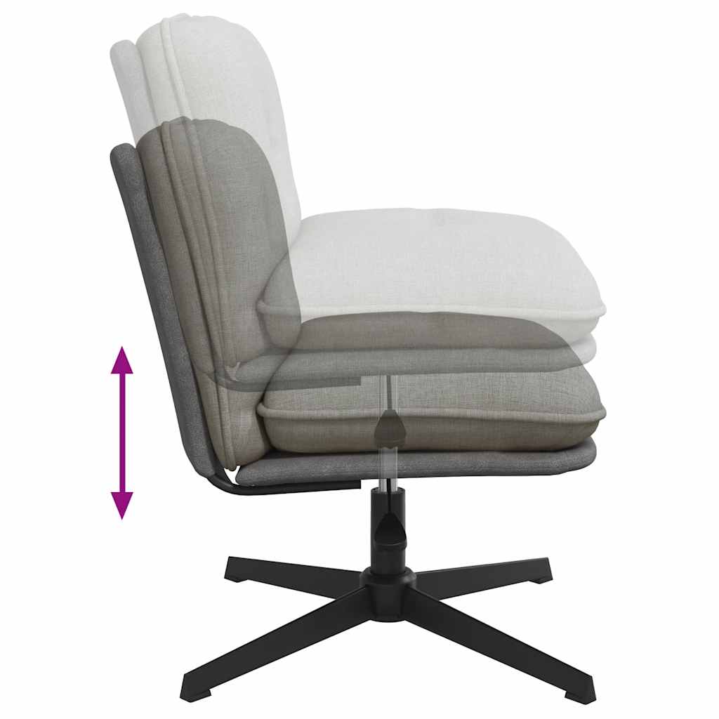 drejelig kontorstol stof lysegrå