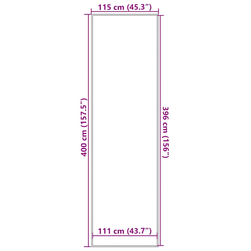 Dørmåtte Blå 115x400 cm