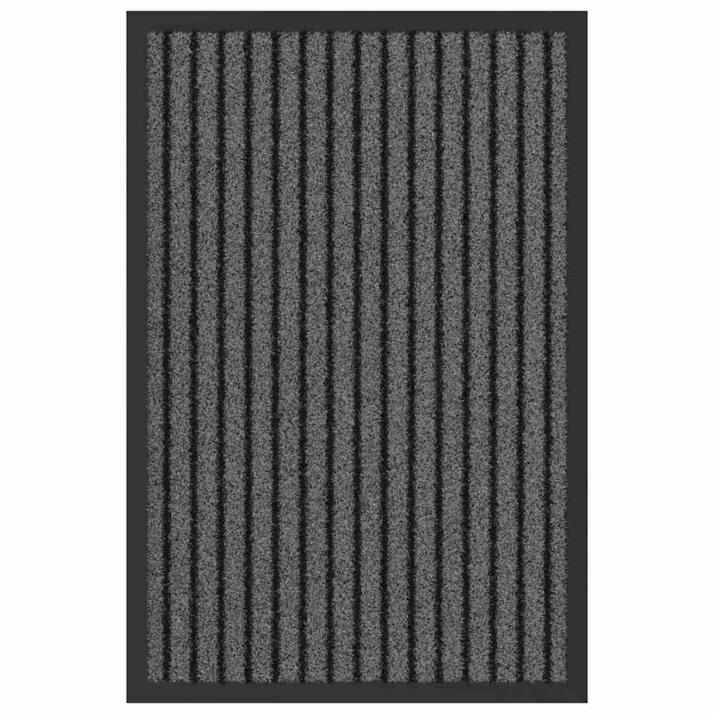 Dørmåtte - sort 40 × 60 cm i polypropylen med skridsikker PVC-bagside
