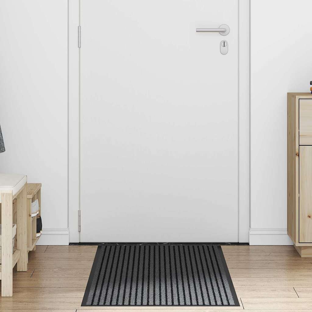 Dørmåtte Sort 60 x 150 cm Polypropylen billede