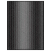 Dørmåtte Stribe Sort og Grå 90x120 cm