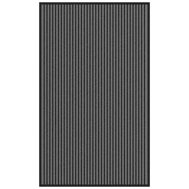 Dørmåtte Stribe Sort og Grå 90x150 cm