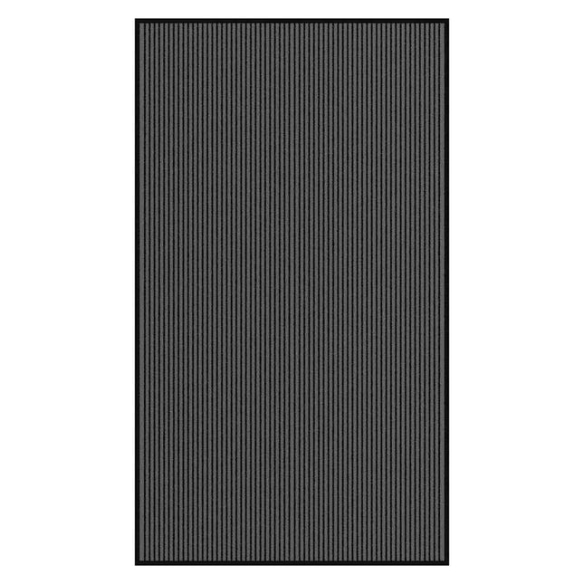 Dørmåtte Stribe Sort og Grå 115x200 cm