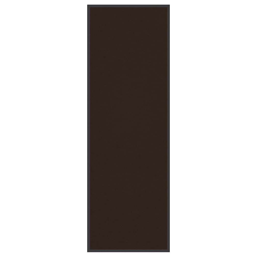 Dørmåtte - brun 60 × 180 cm, skridsikker og vaskbar