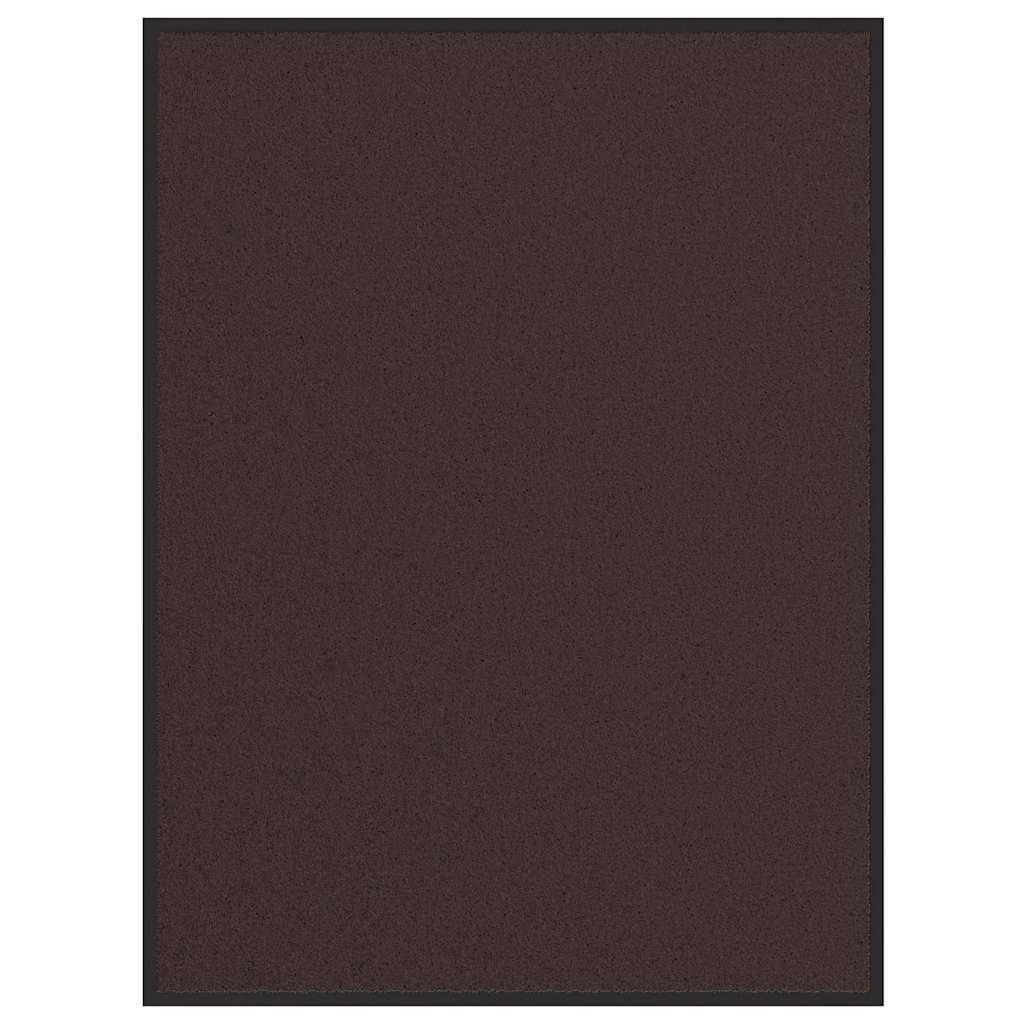 Dørmåtte 80×120 cm - brun, skridsikker og vaskbar