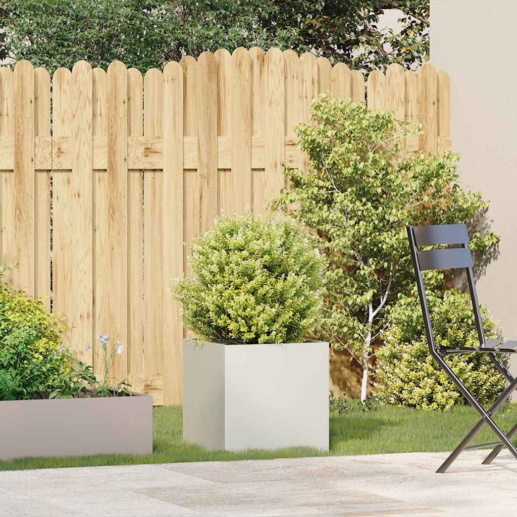 plantekasse 40x40x40 cm koldvalset stål hvid