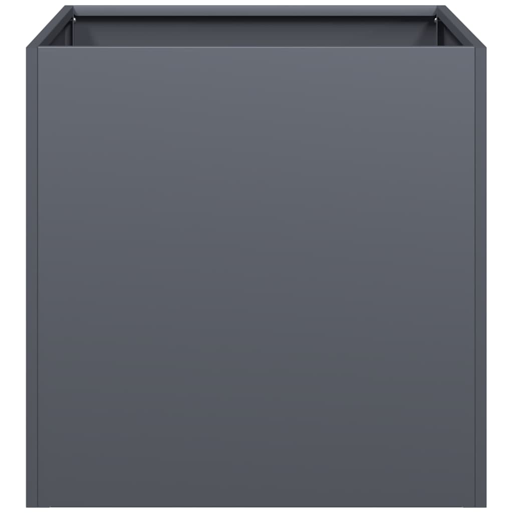 plantekasse 40x40x40 cm koldvalset stål antracitgrå