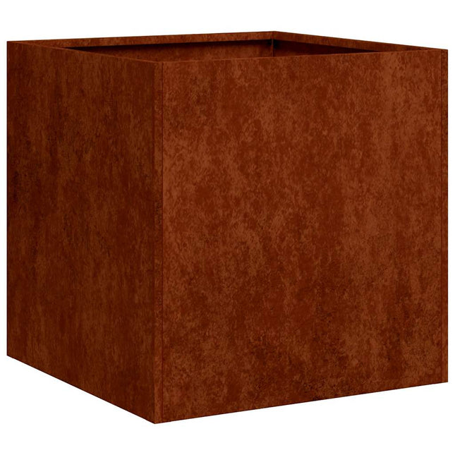 plantekasse rustfarvet 40x40x40 cm forvitringsstål