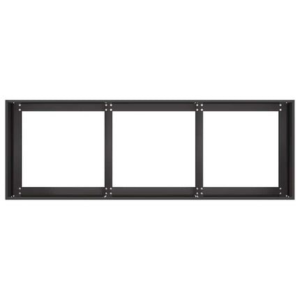 plantekasse sort 120x40x40 cm koldvalset stål