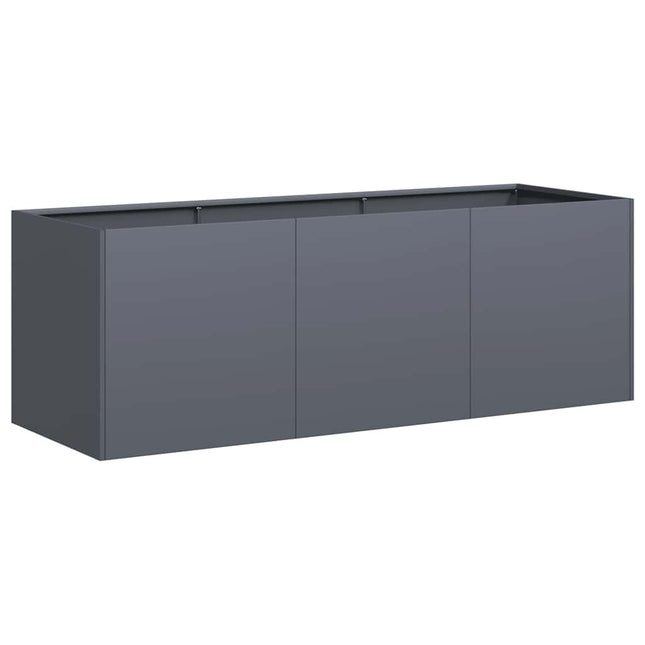 plantekasse antracit 120x40x40 cm koldvalset stål