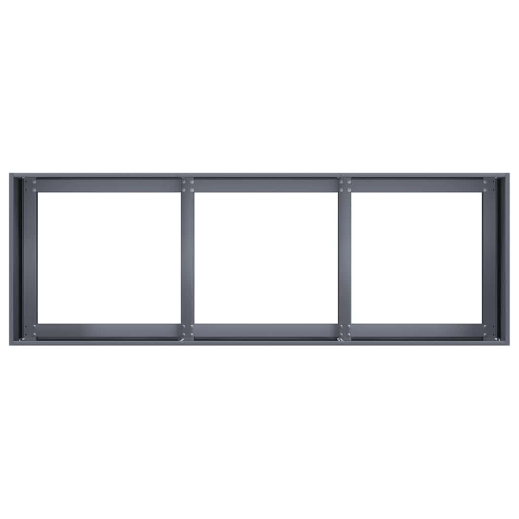 plantekasse antracit 120x40x40 cm koldvalset stål