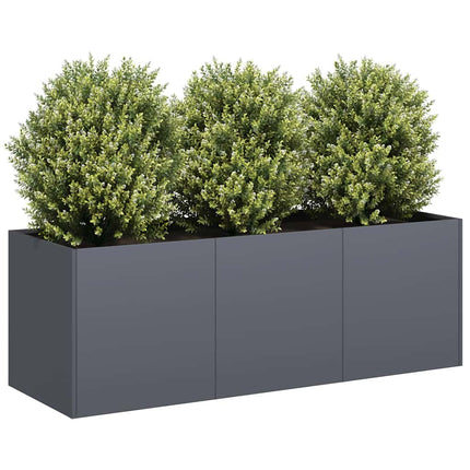 plantekasse antracit 120x40x40 cm koldvalset stål