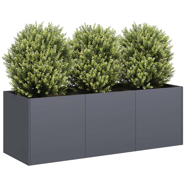 plantekasse antracit 120x40x40 cm koldvalset stål
