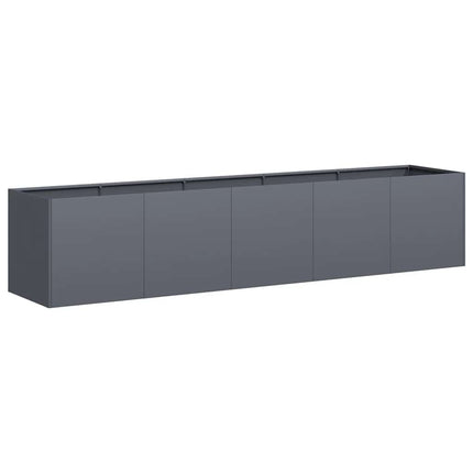 plantekasse antracit 200x40x40 cm koldvalset stål