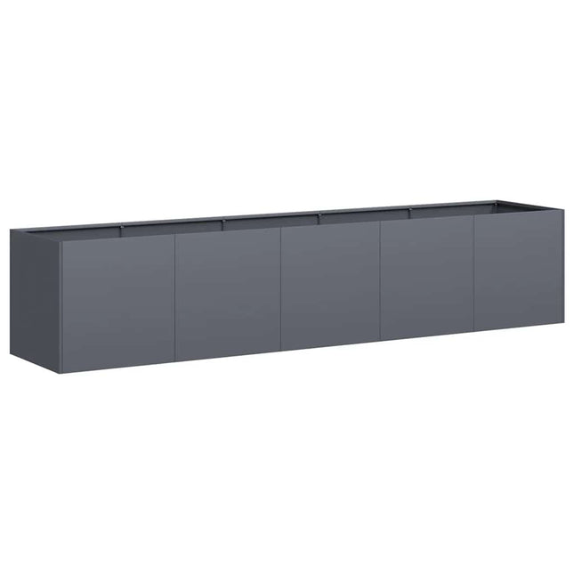 plantekasse antracit 200x40x40 cm koldvalset stål