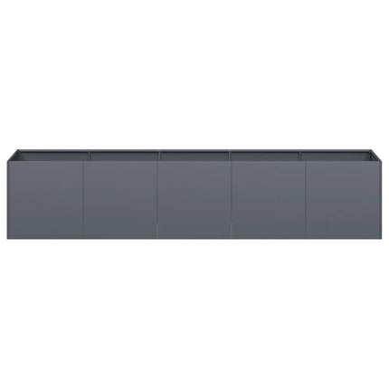 plantekasse antracit 200x40x40 cm koldvalset stål
