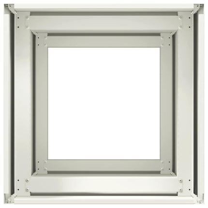 plantekasse hvid 40x40x80 cm koldvalset stål