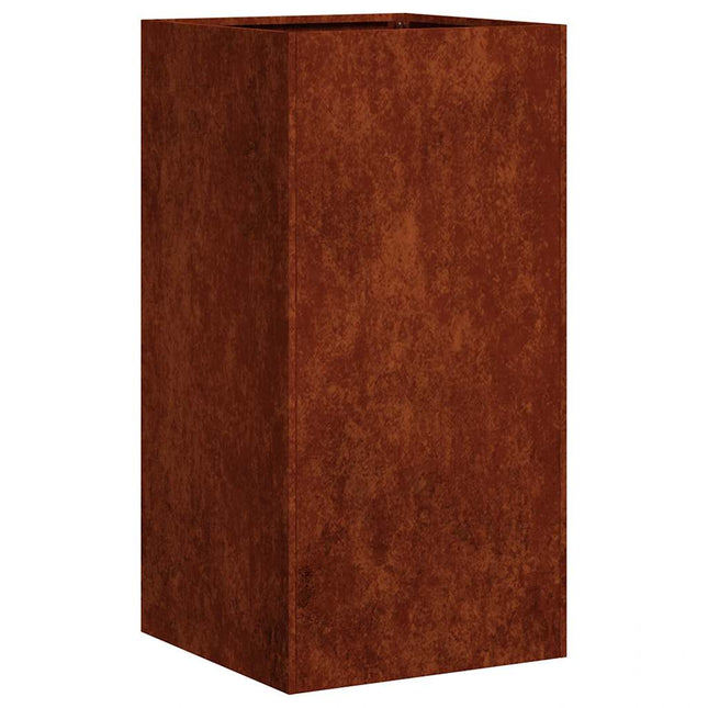 plantekasse rustfarvet 40x40x80 cm forvitringsstål