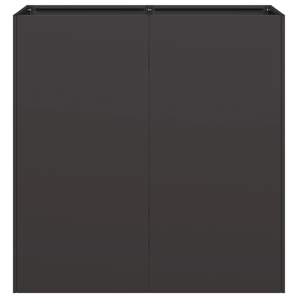 plantekasse 80x40x80 cm koldvalset stål sort