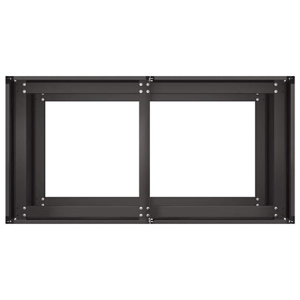 plantekasse 80x40x80 cm koldvalset stål sort