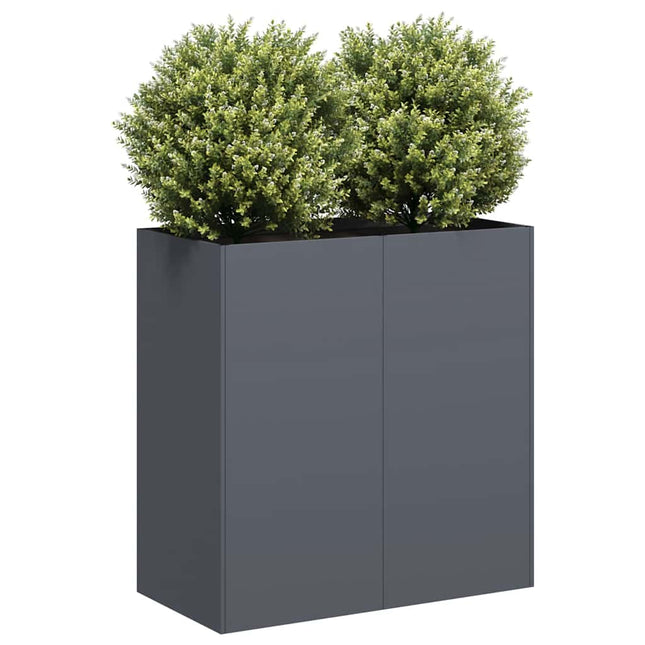 plantekasse 80x40x80 cm koldvalset stål antracitgrå