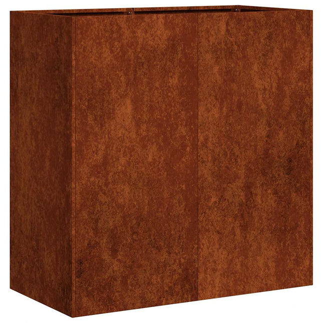 plantekasse rustfarvet 80x40x80 cm forvitringsstål