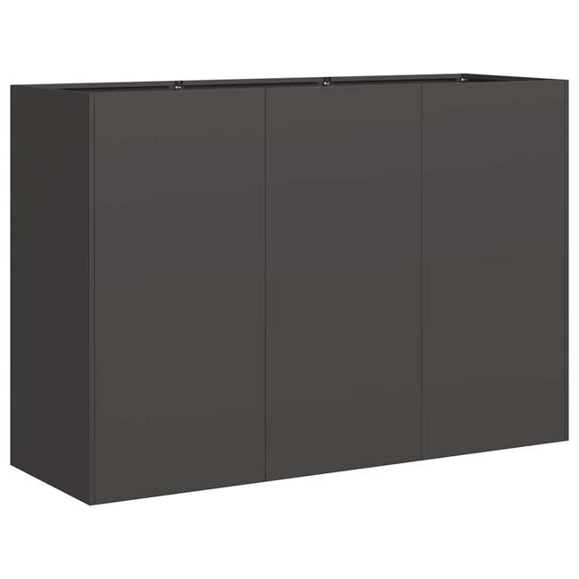 plantekasse 120x40x80 cm koldvalset stål sort