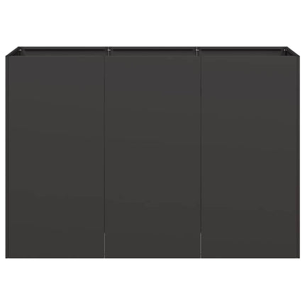 plantekasse 120x40x80 cm koldvalset stål sort