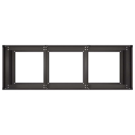 plantekasse 120x40x80 cm koldvalset stål sort