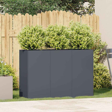 plantekasse 120x40x80 cm koldvalset stål antracitgrå
