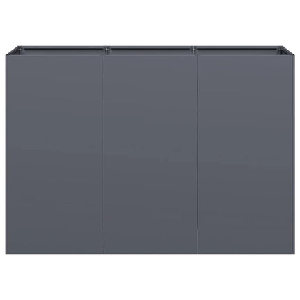 plantekasse 120x40x80 cm koldvalset stål antracitgrå