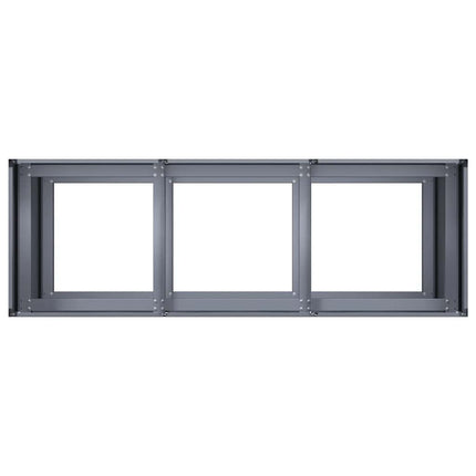 plantekasse 120x40x80 cm koldvalset stål antracitgrå
