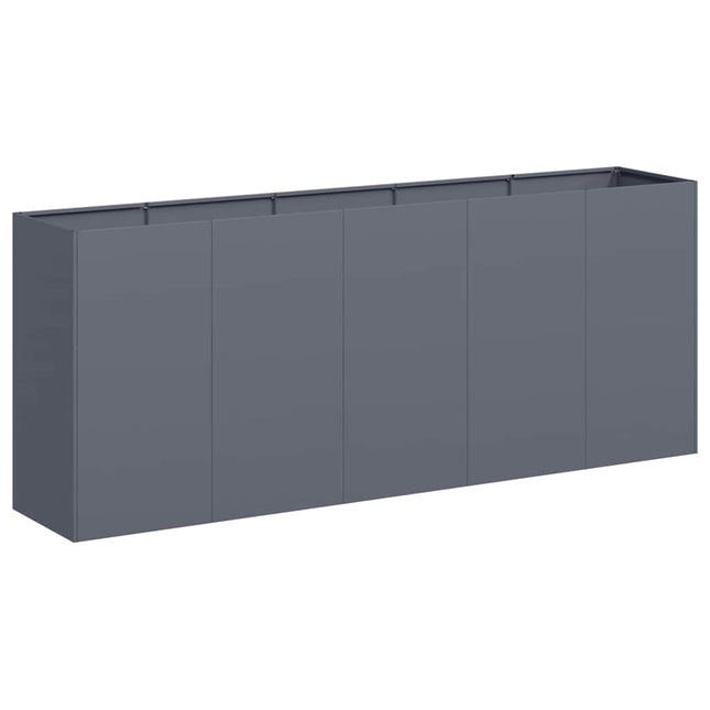 plantekasse 200x40x80 cm koldvalset stål antracitgrå