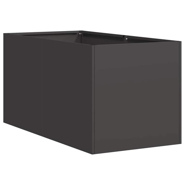 plantekasse 40x80x40 cm koldvalset stål sort