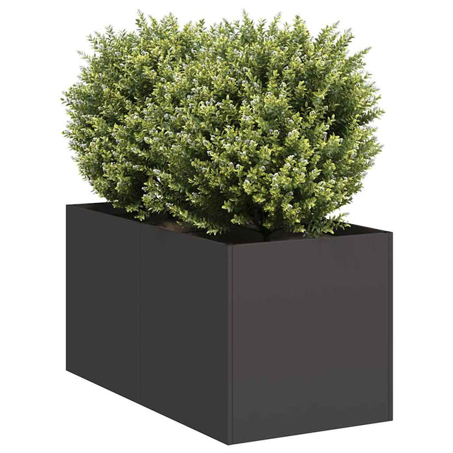 plantekasse 40x80x40 cm koldvalset stål sort