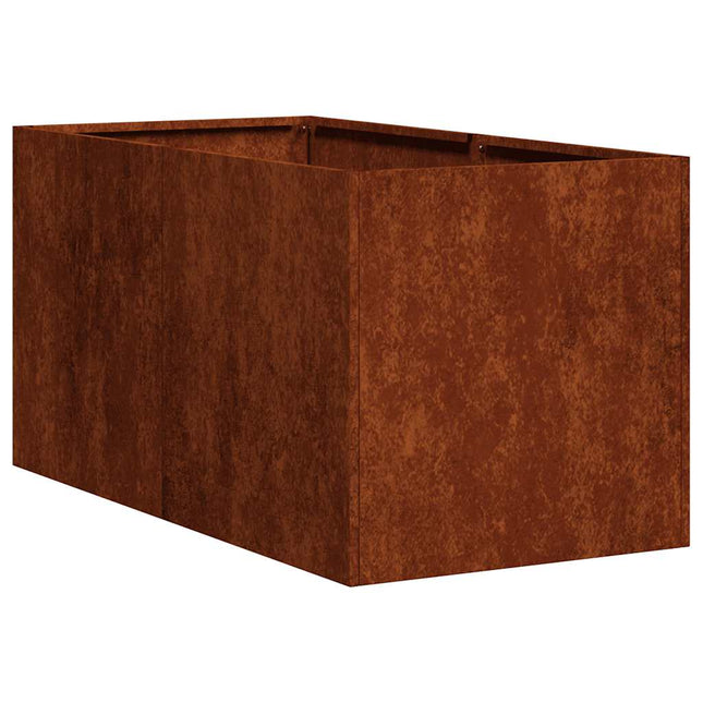 plantekasse rustfarvet 40x80x40 cm forvitringsstål