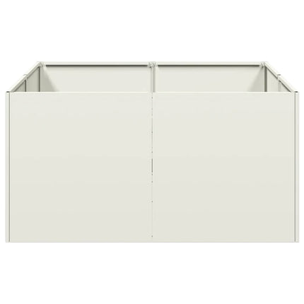 plantekasse 80x80x40 cm koldvalset stål hvid