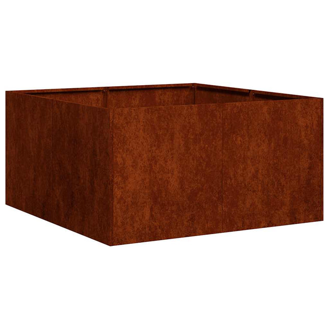 plantekasse rustfarvet 80x80x40 cm forvitringsstål