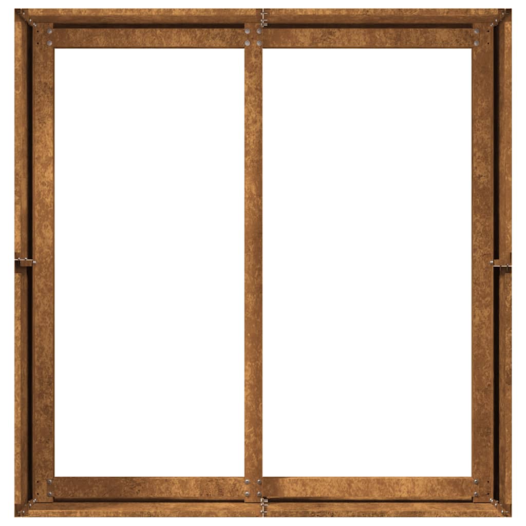 plantekasse rustfarvet 80x80x40 cm forvitringsstål